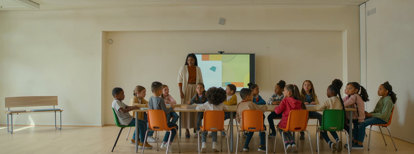 Un atelier de prévention en groupe, enfants et encadrant